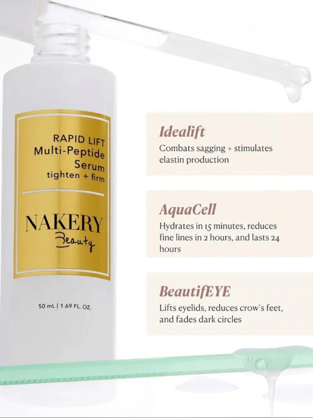 Nakery Beauty Rapid Lift Multi-Peptide Serum 50ml